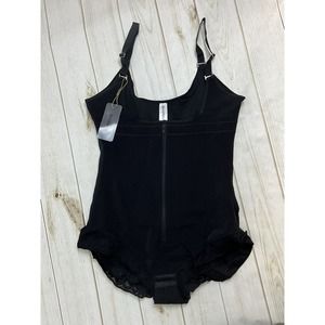 NWT SHAPERX Underbust Waist Trainer‎ Body Shaper BodySuit Sz 2XL Black